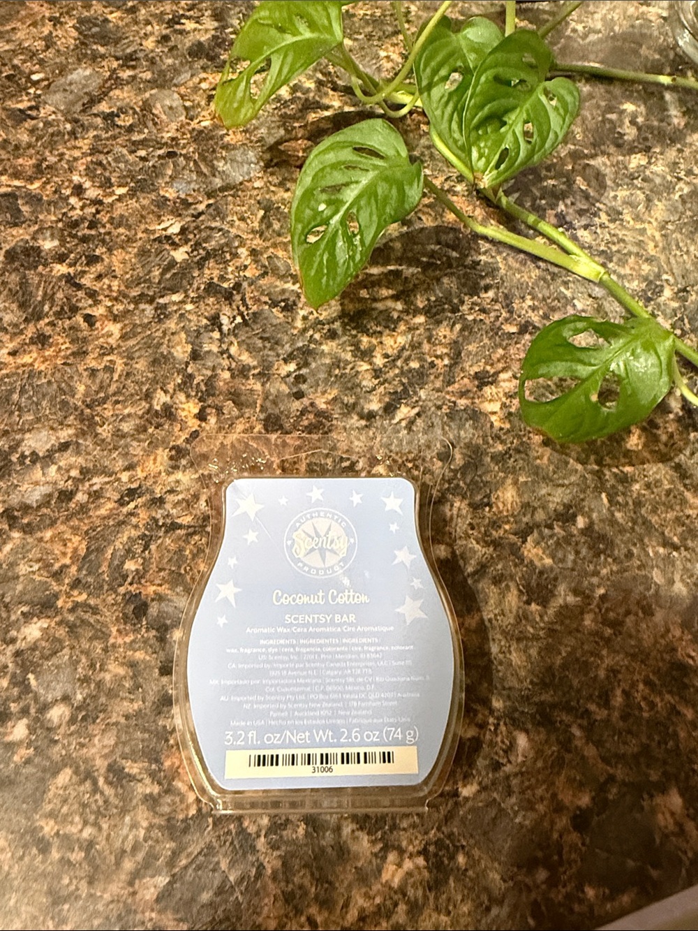 Scentsy Coconut Cotton scented wax